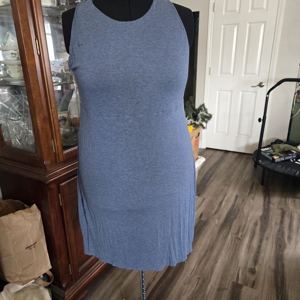 32 Degrees Heather Blue Midi Dress